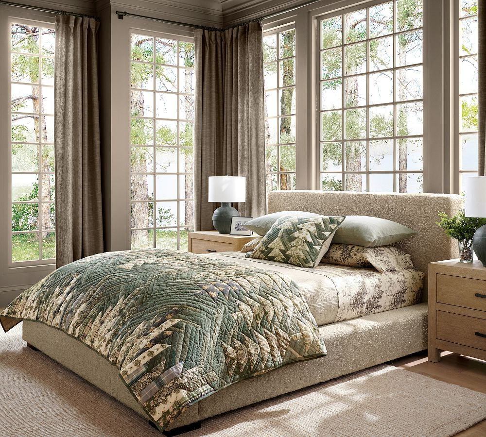 Winter Spruce Quilted Sham | Pottery Barn (US)