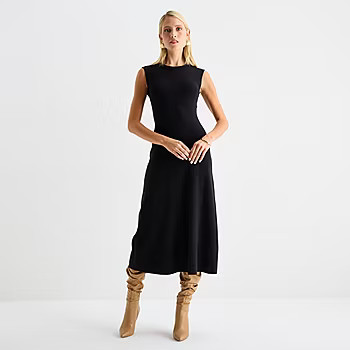 new!Worthington Womens Short Sleeve Sweater Dress | JCPenney