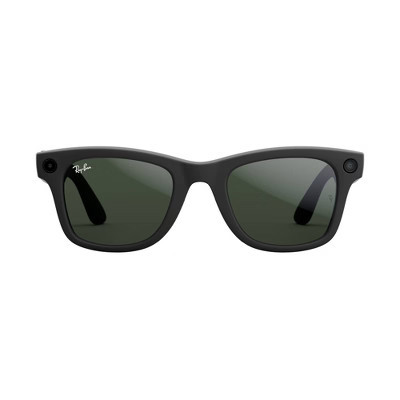 Ray-Ban Meta Wayfarer Glasses - Matte Black, Clear to Graphite Green Transitions | Target
