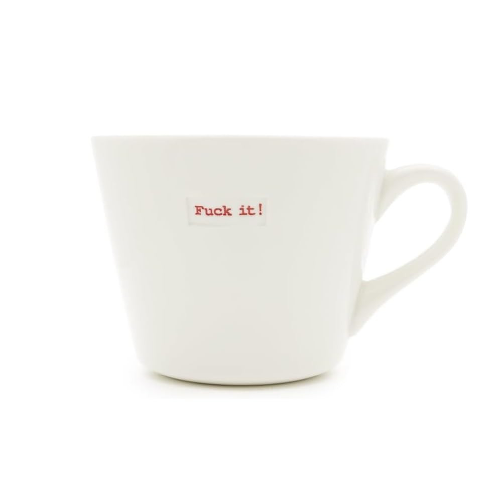 Keith Brymer Jones **Rude** Word Range Medium Ceramic White Mug - Fuck it! - 350ml | Amazon (UK)