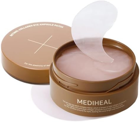 Mediheal Retinol Collagen Under Eye Patches - Korean Hydrogel Eye Pads (60 patches) with 95% Reti... | Amazon (US)