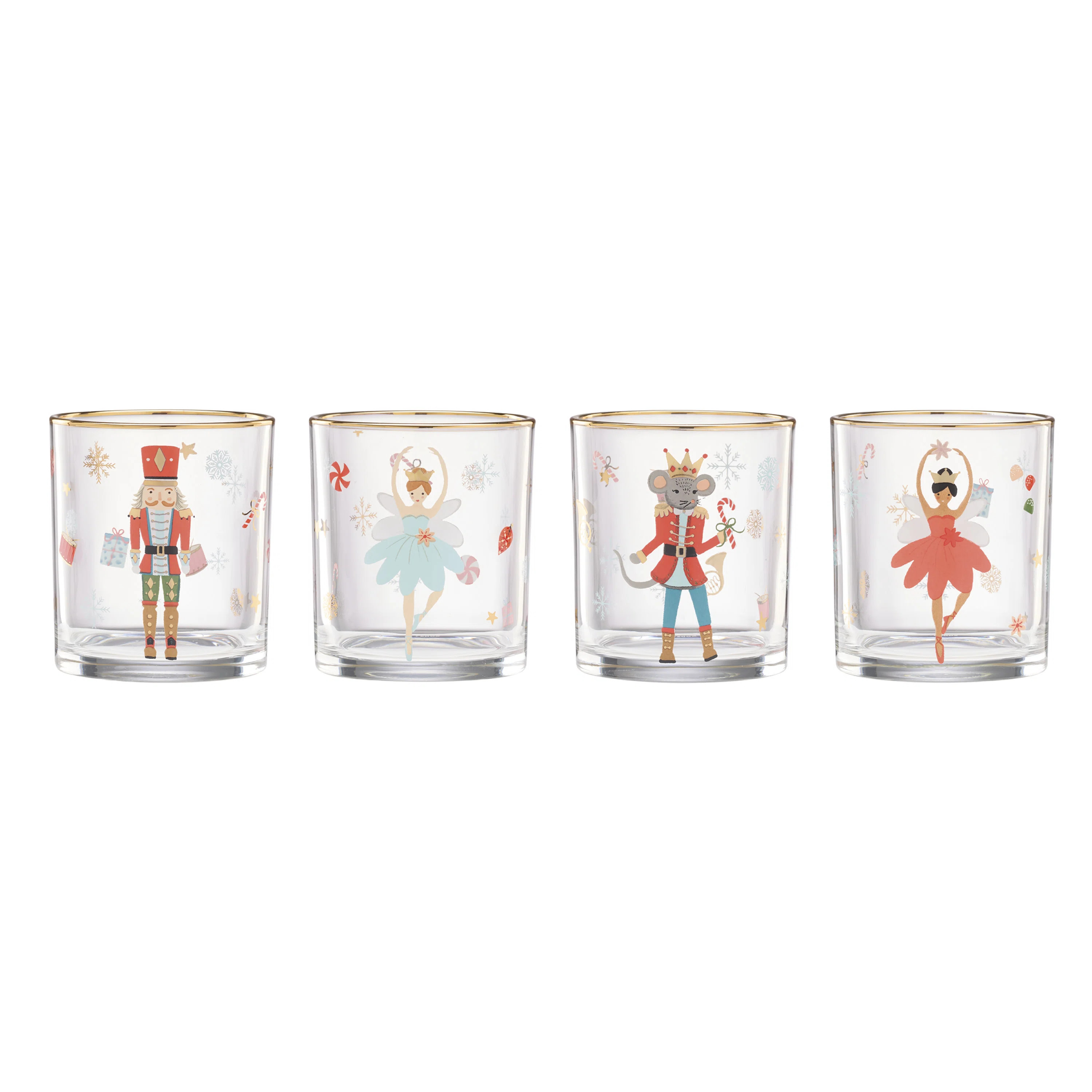 Lenox Nutcracker Ballet DOF Glasses, Set of 4 | Wayfair North America