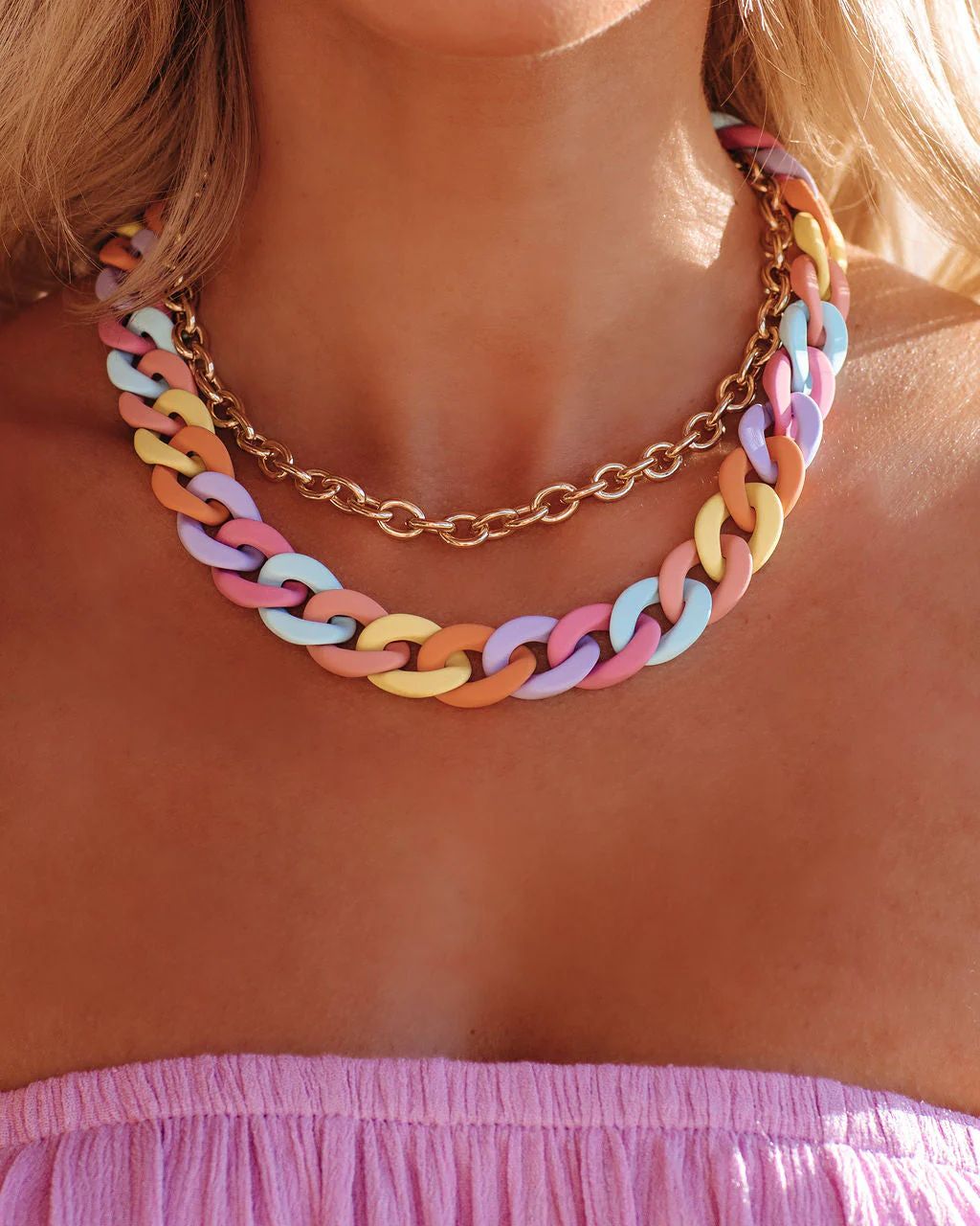 Like Candy Layered Chain Necklace | VICI Collection