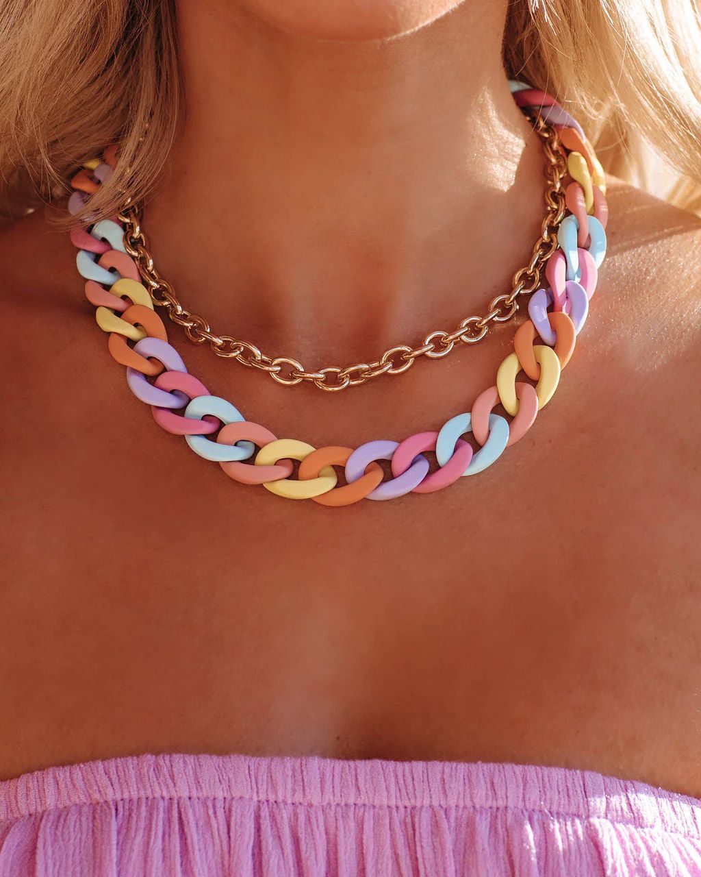 Like Candy Layered Chain Necklace | VICI Collection