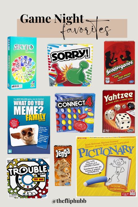 Game night for the whole family! These are some of our FAVES. :)

Game night
Family night
Game ideas
Date night ideas
Pictionary
Best games

#LTKfamily #LTKkids #LTKhome