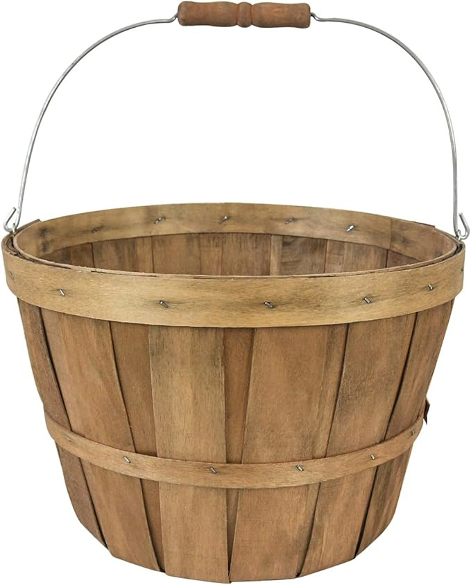 Ashland Large Dark Brown Bushel Basket Fall Home Decor | Amazon (US)