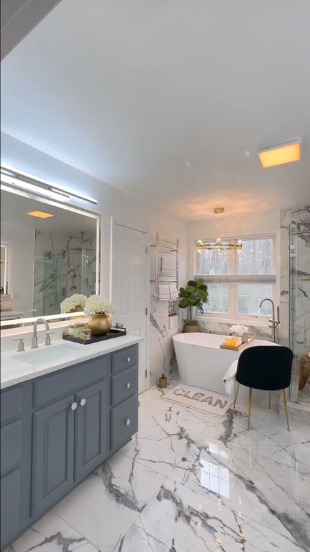 STUNNING before and after for this Modern luxe primary bathroom transformation 

#LTKSummerSales #LTKHome #LTKFamily