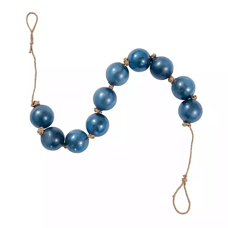New! Aegean Frosted Bead Garland, 36 in. | Kirkland's Home
