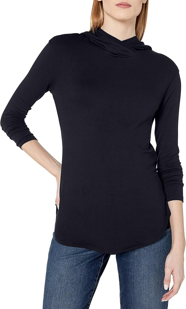 Daily Ritual Women's Supersoft Terry Standard-Fit Long-Sleeve Hooded Pullover | Amazon (US)