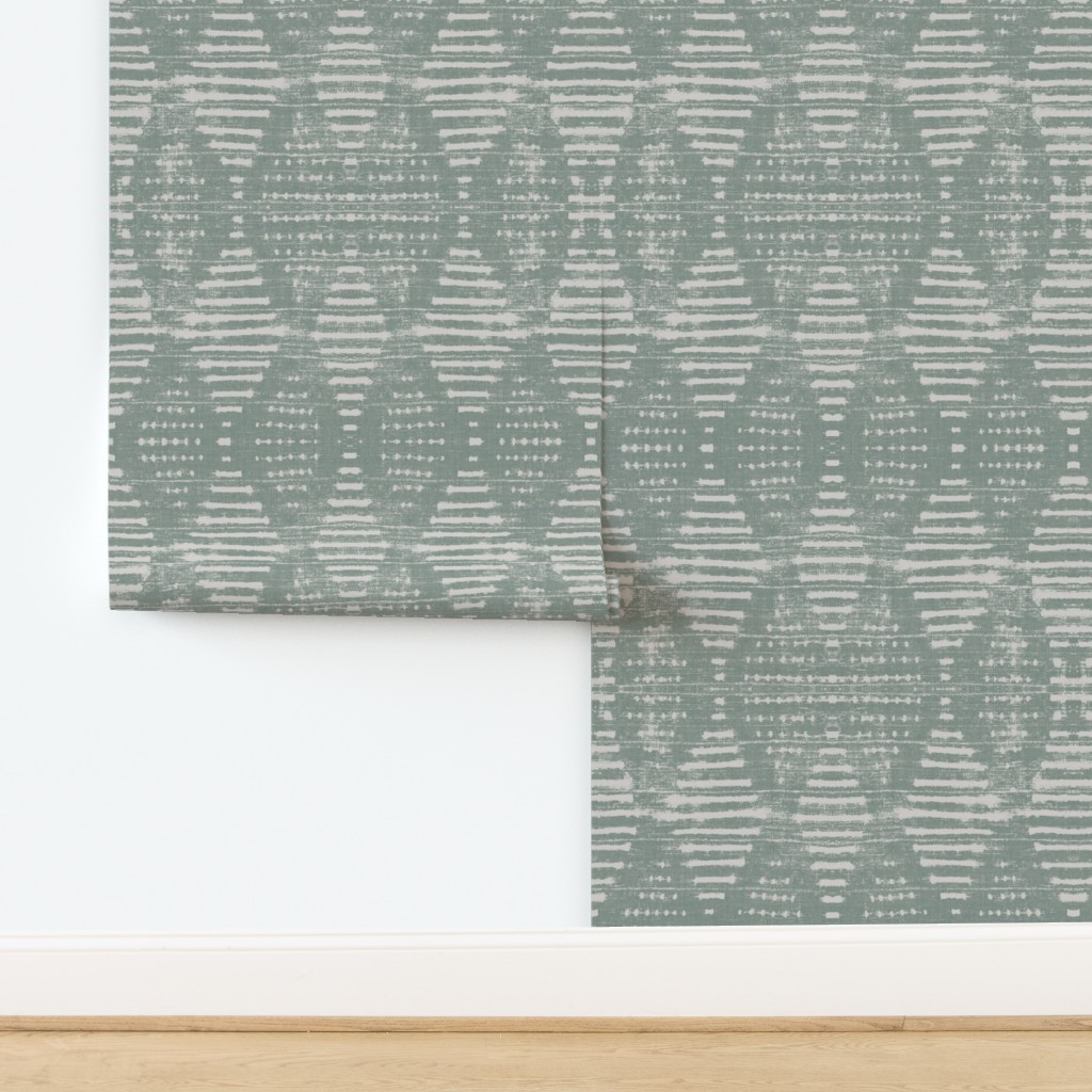 Wallpaper in KUFI SAGE | Spoonflower