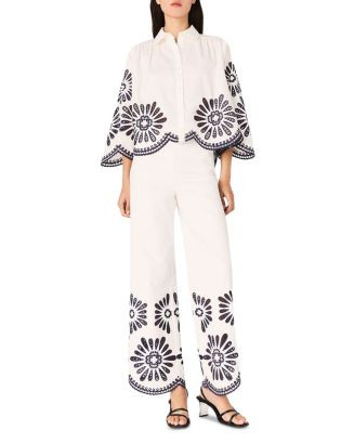 Floral Lace Blouse & Embroidered Pants - Exclusive | Bloomingdale's (AU)