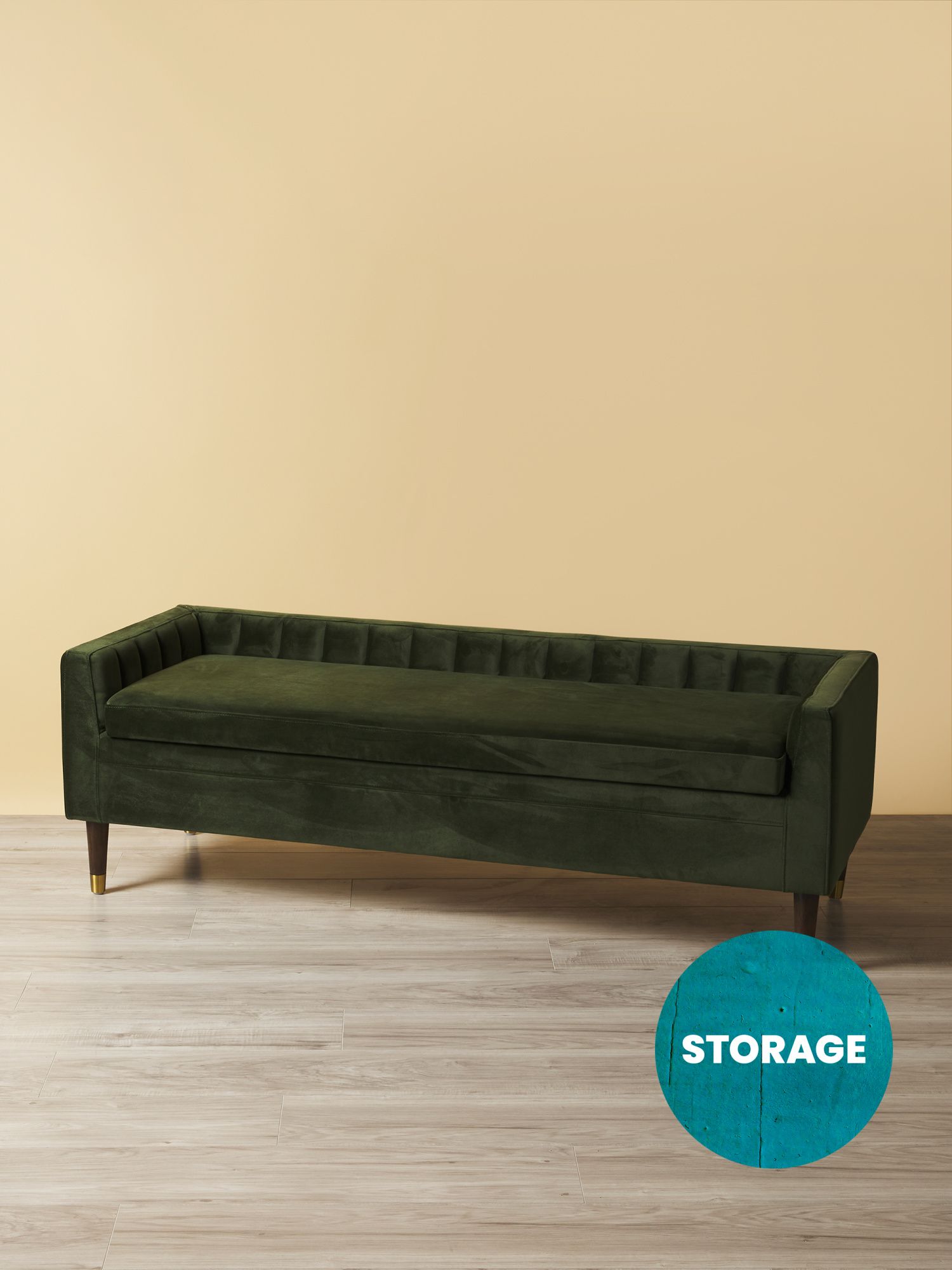 21x60 Velvet Storage Bench | HomeGoods