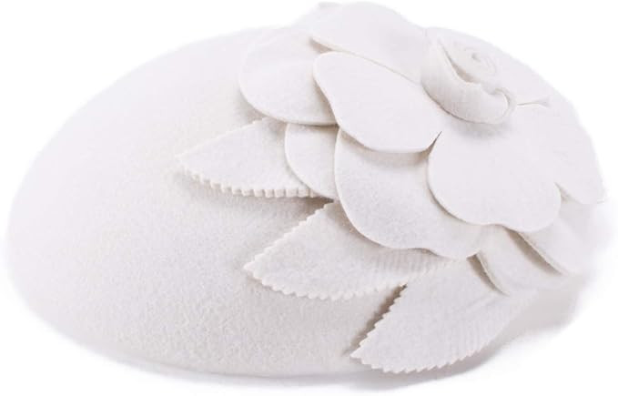Lawliet Womens Dressy Fascinator Beret Wool Felt Pillbox Hat Wedding Occasion Headpiece A083 | Amazon (US)