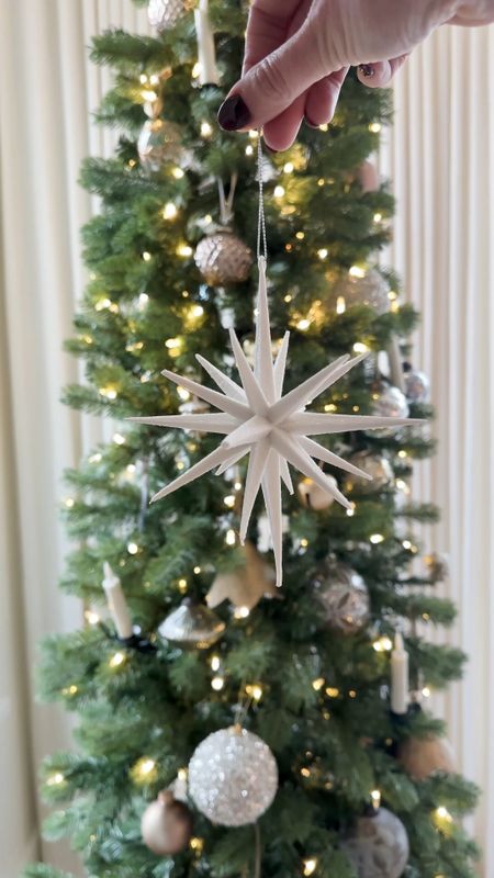 Affordable Christmas ornaments. Target. Monrovian star. Target finds. Neutral Christmas decor. Homes styling.

#LTKSeasonal #LTKhome #LTKHoliday