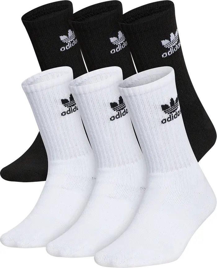 Kids' Trefoil 6-Pack Crew Socks | Nordstrom