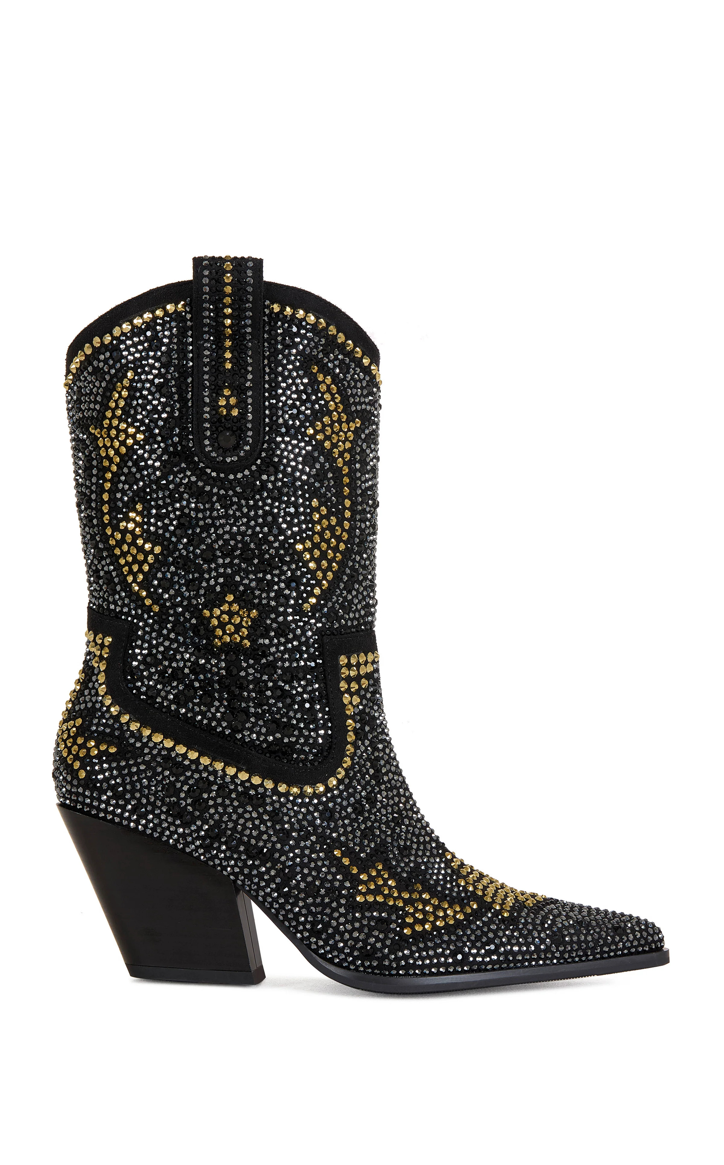 SCOTT-BLACKMULTI WESTERN BOOTIE | Azalea Wang