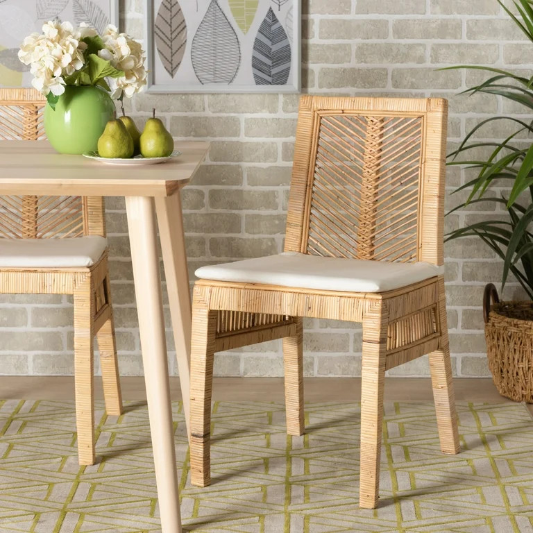 bali & pari Dining Chair, Set of 2, Brown | Walmart (US)