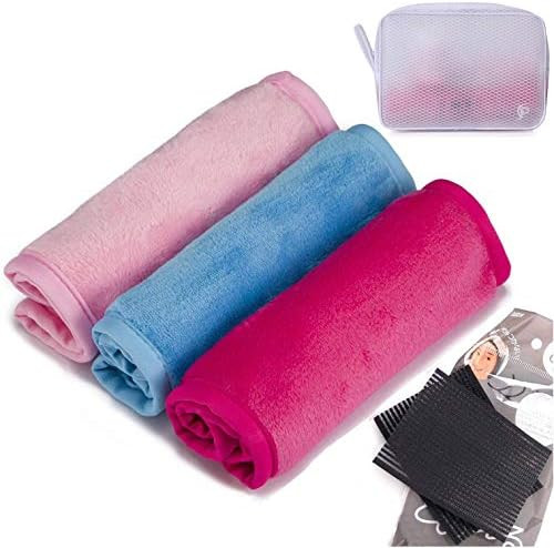Makeup Remover Cloth 3 Pack - Chemical Free, Move Makeup Instantly with Just Water, Reusable Faci... | Amazon (US)