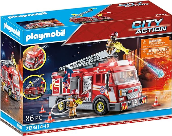 Playmobil Fire Truck with Accessories and 2 Figures | Amazon (US)