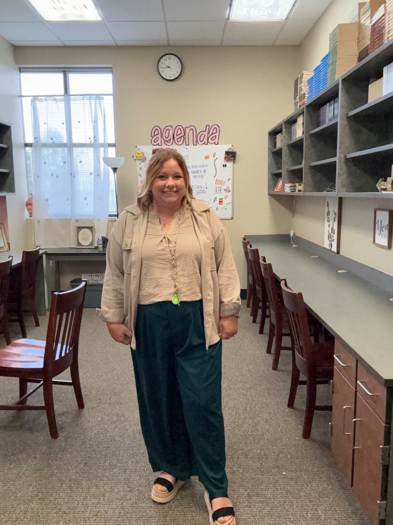 Halara pants are amazing! 
Pants xl petite / shirt large / sandals 7 

#LTKPetite #LTKWorkwear #LTKootd
