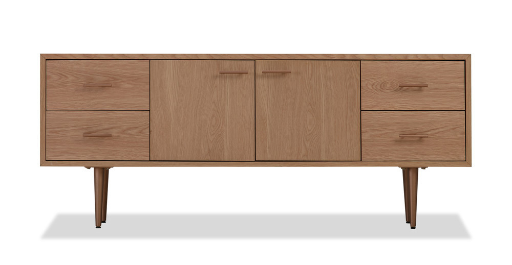Eero 60" Media Cabinet, Natural Oak | Kardiel