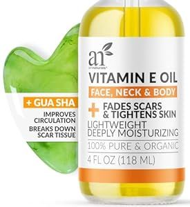 Artnaturals Face & Body Vitamin E Bio Oil 4.0oz + Gua Sha Facial Tools Set - Organic Moisturizer ... | Amazon (US)