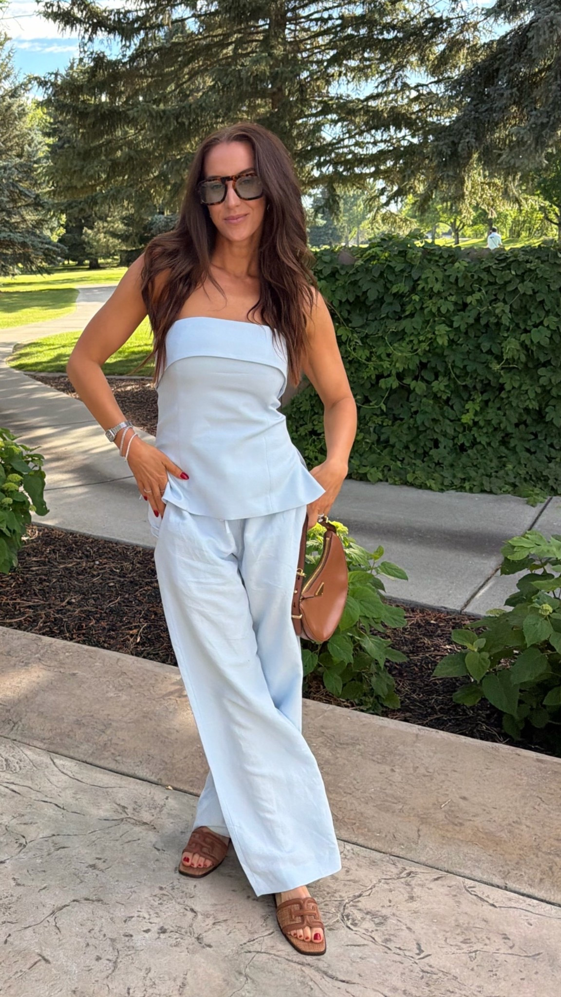 country club wife outfit 🍸 

Top: 6
Linen pants: M Reg

#LTKootd #LTKSeasonal