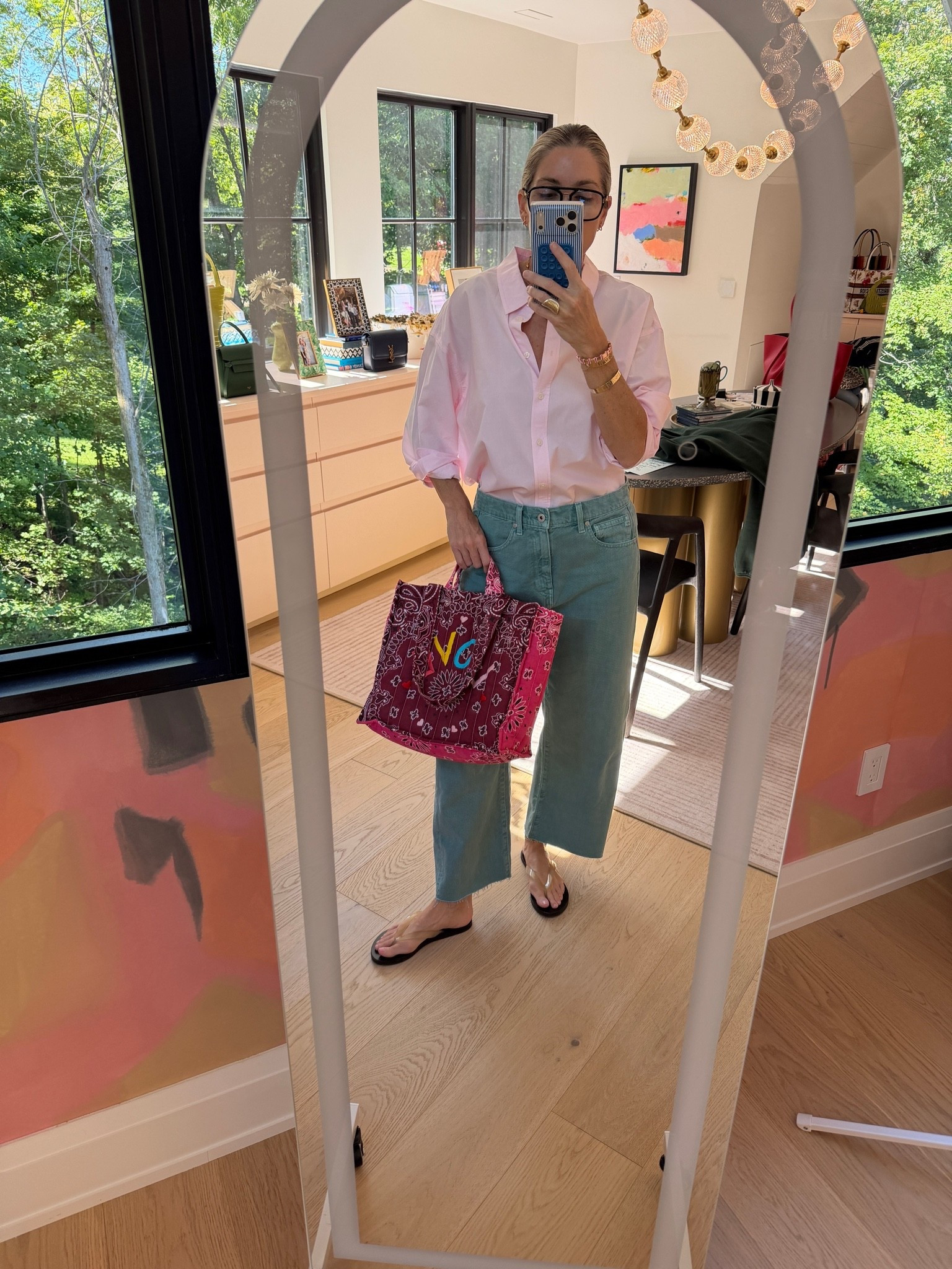 The Hattie Cropped Barrel has quickly become a personal fave.  Stick with your true size for a more relaxed fit!