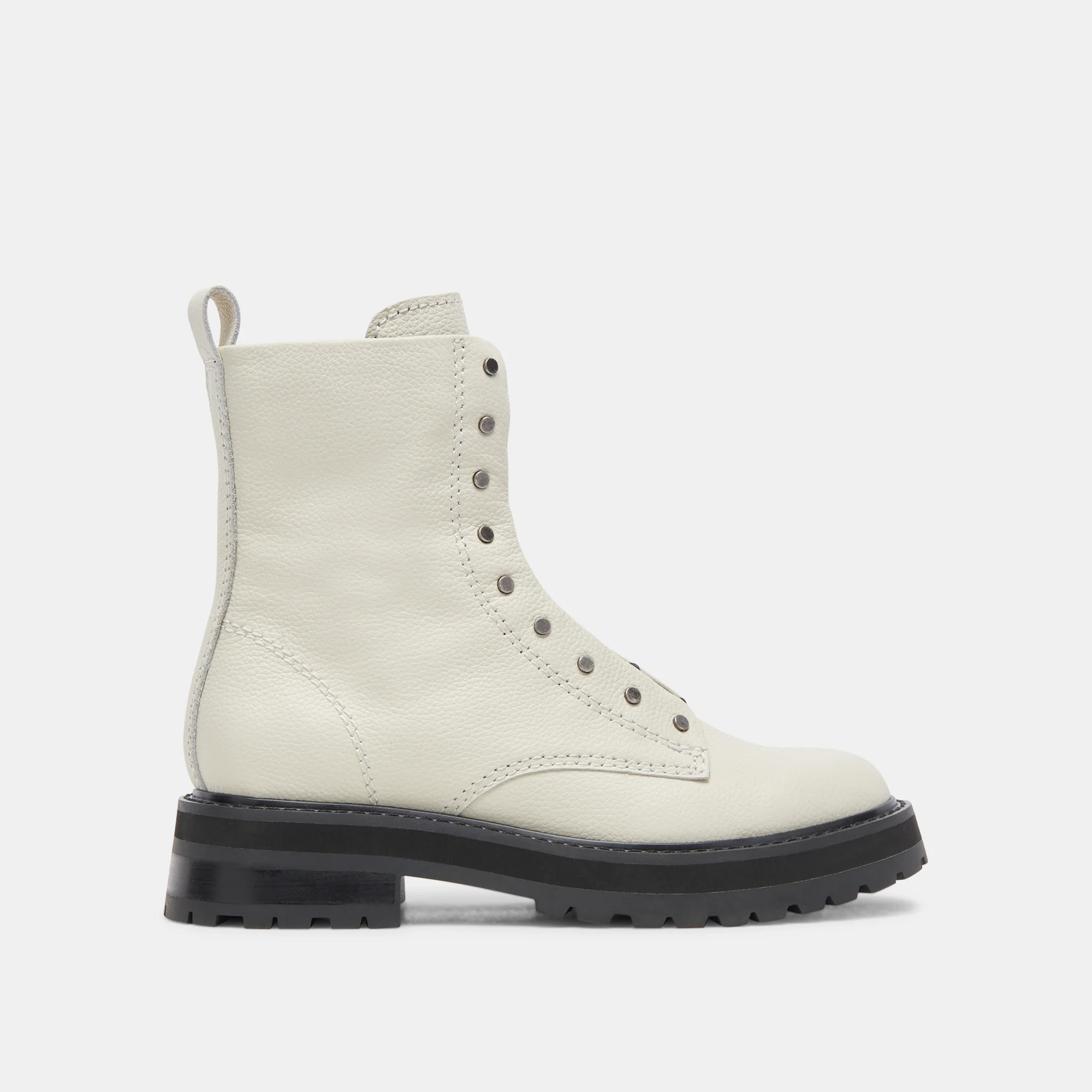 RANIER BOOTS OFF WHITE LEATHER | DolceVita.com