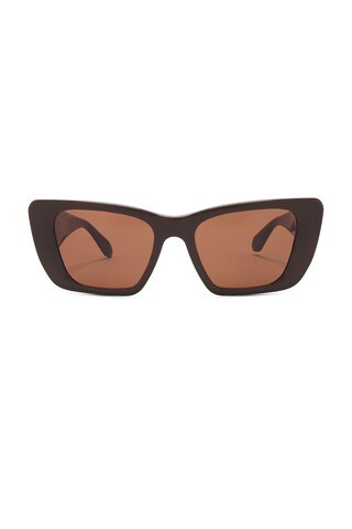 DIFF EYEWEAR Aura Sunglasses in Brown from Revolve.com | Revolve Clothing (Global)