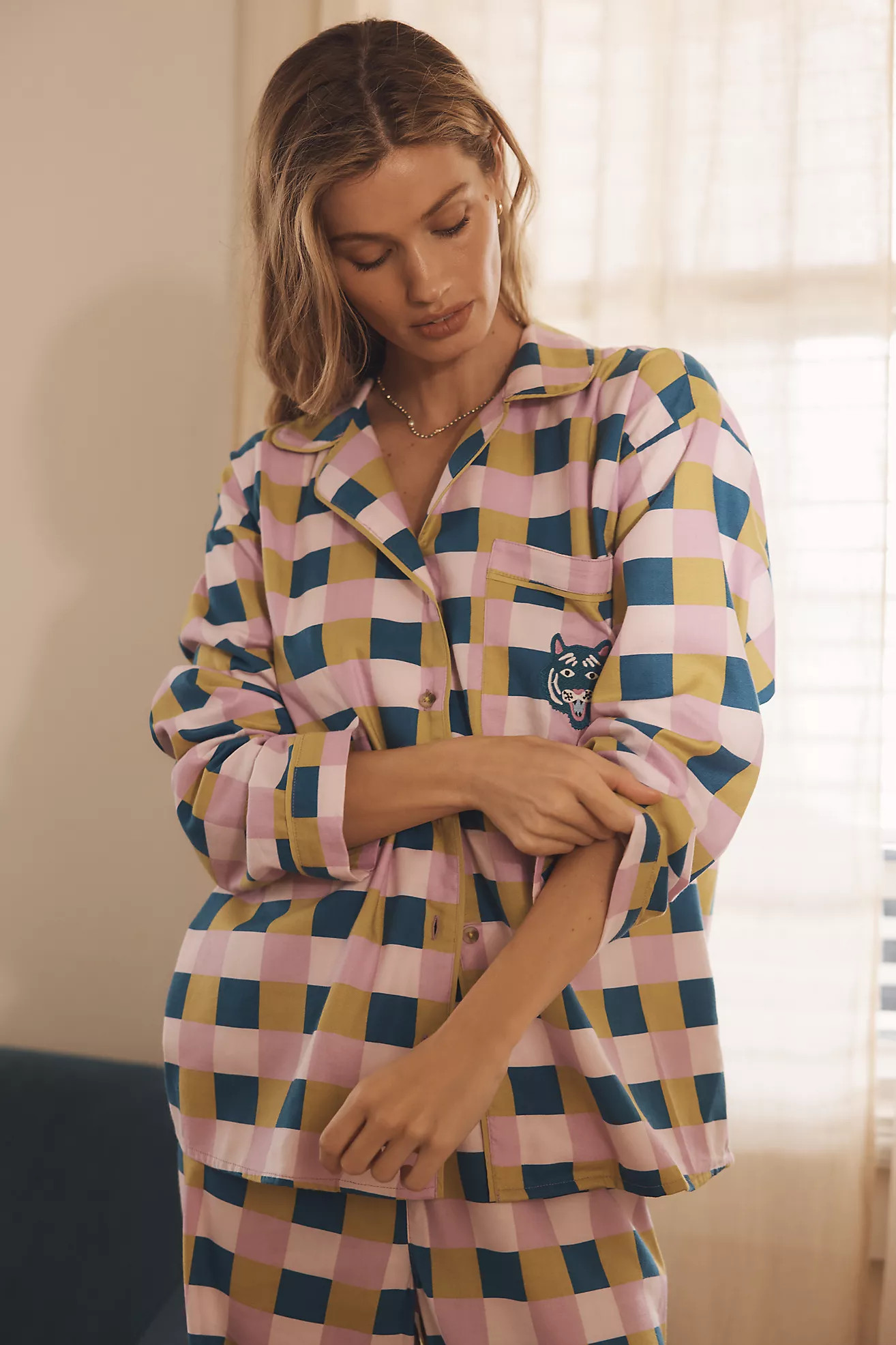By Anthropologie Flannel Buttondown Pajama Top | Anthropologie (US)