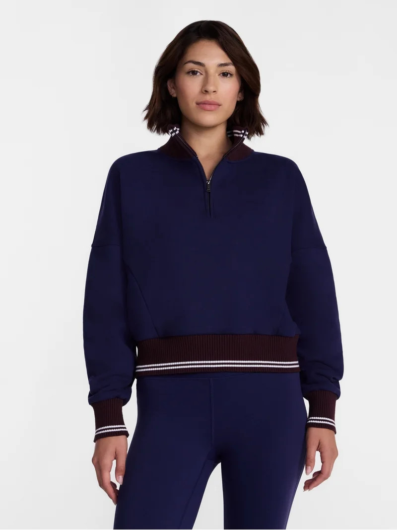Avia Women's Quarter Zip Fleece Pullover, Sizes XS-XXXL | Walmart (US)