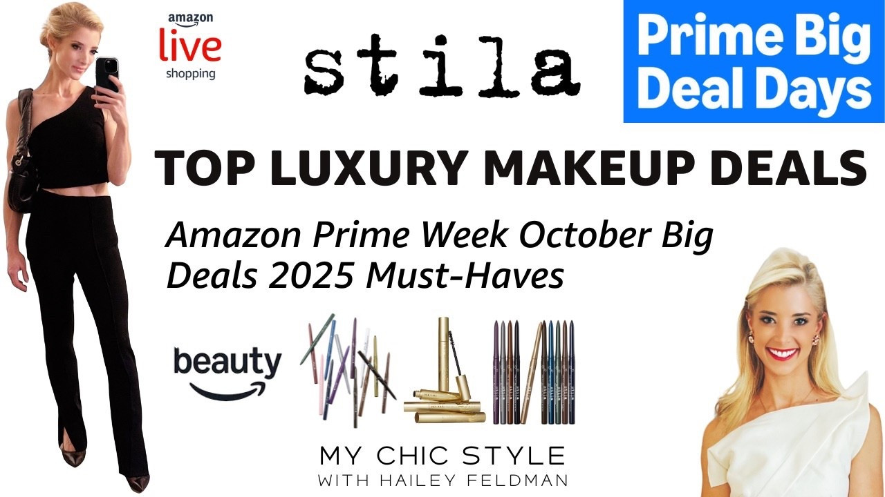 LIVE TODAY! Stila cosmetics! 4 pm EST on Amazon Live & YouTube Live Shopping! Amazon Big Deal Days October Prime Week Sales 2025

few things for you to know on the Stay All Day Smudge & Set Waterproof Gel Eye Liner: 
Has 5 new shades, and I believe this is the first time they'll be discounted this much. The new shades are Saucy, Gilded Green (this particular shade is forecasted to be a big 2026 trend in fashion and beauty), Marshmallow (great for the waterline), Sweetie (popular for eye contouring)
Ophthalmologist-tested  waterline safe
It's kind of the smudge that won't budge in the sense that once you apply it you have about 10-15 seconds of play time to use it as a smudgy wing, or eye shadow, but once it sets it lasts for 12 hours, it's waterproof, smudgeproof, and sweatproof.
Stila is ranked as the #1 liquid eye liner brand so we know a thing or two about eyeliners 😜
Our most popular shades are Saucy, Damsel Dark Brown, Espresso, Plumfull, and Stingray Black

#LTKBeauty #LTKFindsUnder50 #LTKSaleAlert