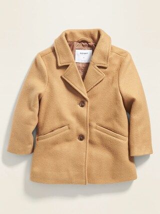 Button-Front A-Line Coat for Toddler Girls | Old Navy (US)