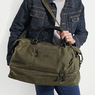 Mercer Overnighter, Waxed Canvas | Mark and Graham