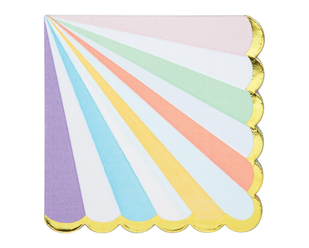 Pastel Party Napkins- Ice Cream Birthday, Party Decoration, Ice Cream Decor, Two Sweet Decor, Ice... | Etsy (US)