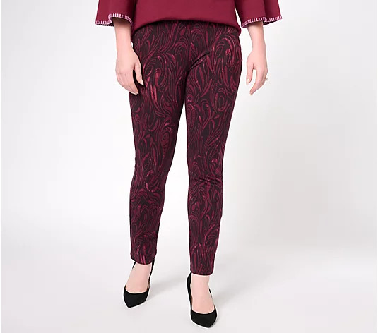 Susan Graver Weekend Premium Stretch Ava Slim Ankle Pants | QVC