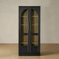 Mopio Blake Tall Display Cabinet, Kitchen Buffet Pantry Cabinet, Trophy Display Case, Storage Cab... | Walmart (US)