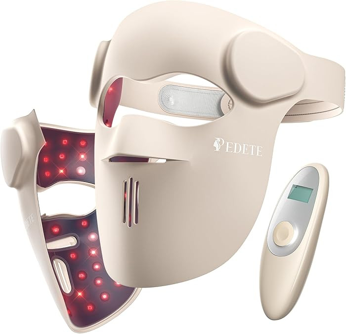 Red Light Therapy for Face, 9 Modes Wireless Face Mask Light Therapy, 850nm Infrared & Red Light ... | Amazon (US)