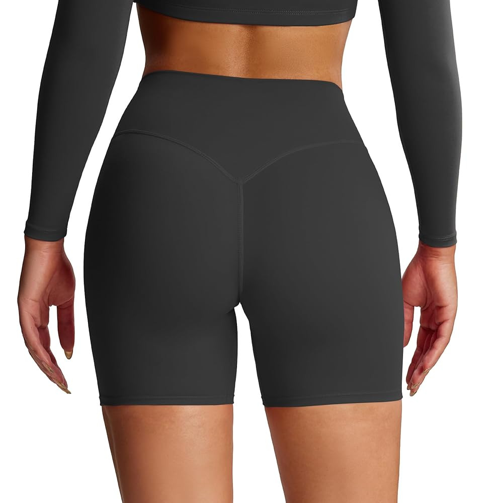 Aoxjox Metamorph Workout Biker Shorts for Women Tummy Control High Waisted Athletic Gym Running D... | Amazon (US)