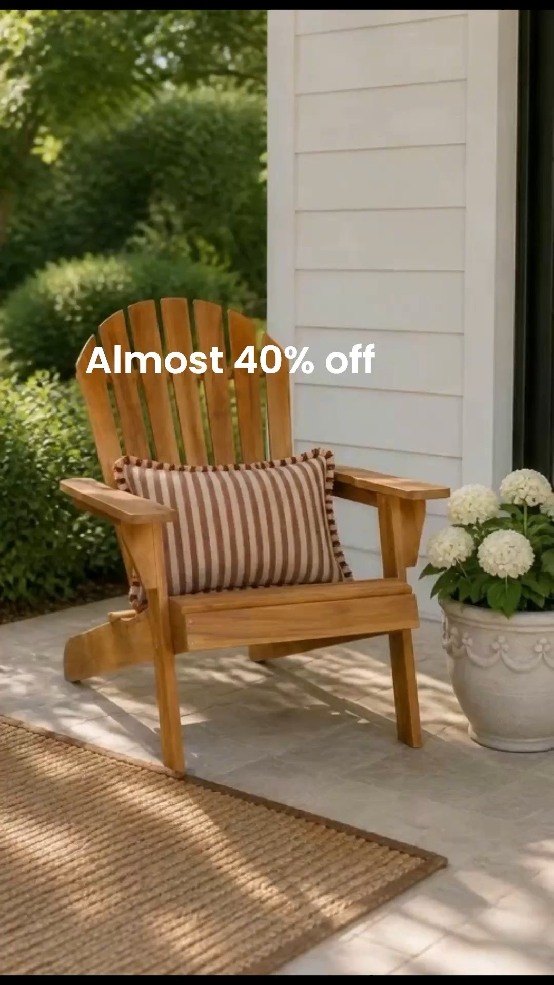 Affordable outdoor patio finds that look designer ✨
This chair is giving high-end resort vibes for almost 40% off and the striped outdoor pillow is under $20 👏🏼 The oversized planter is another favorite and comes in multiple sizes. Neutral outdoor decor that makes your patio feel cozy, elevated, and collected without overspending 🤍
-

affordable patio decor. outdoor chair sale. designer inspired patio furniture. neutral outdoor decor. modern organic patio. cozy porch ideas. outdoor planter styling. striped outdoor pillow. Walmart patio finds. affordable luxury patio decor. front porch decorating ideas. summer patio inspiration. outdoor furniture deals. warm neutral outdoor styling. patio decor on a budget