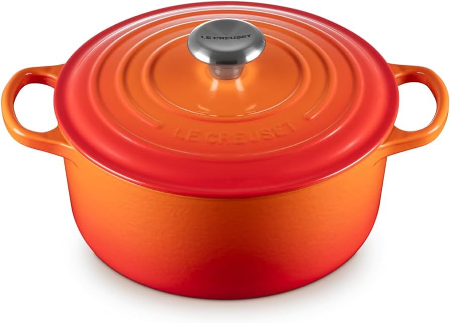 Le Creuset Enameled Cast Iron Signature Round Dutch Oven, 4.5 qt., Flame | Amazon (US)