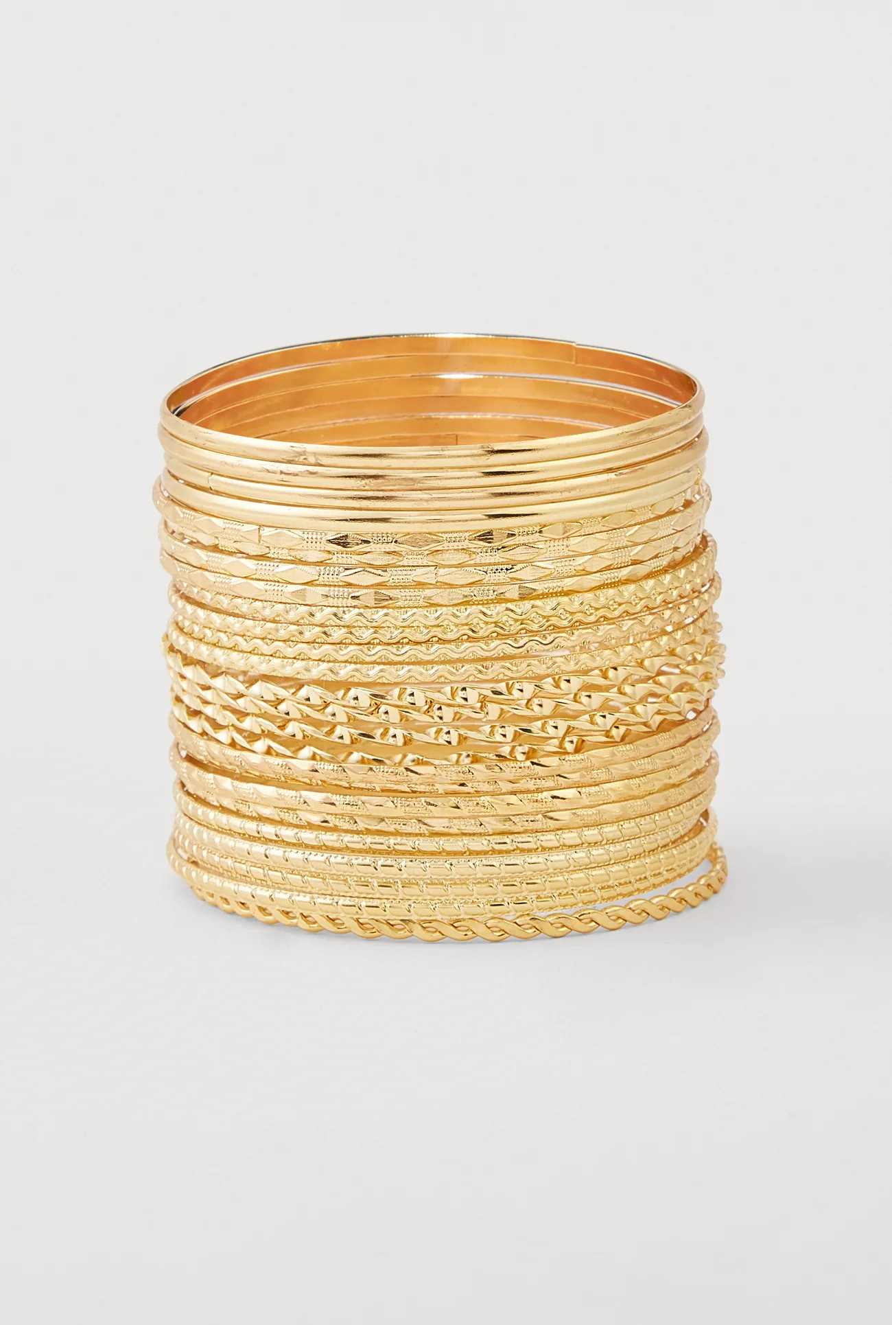 Assorted Metallic Bangles Set of 25 | Rainbow Shops