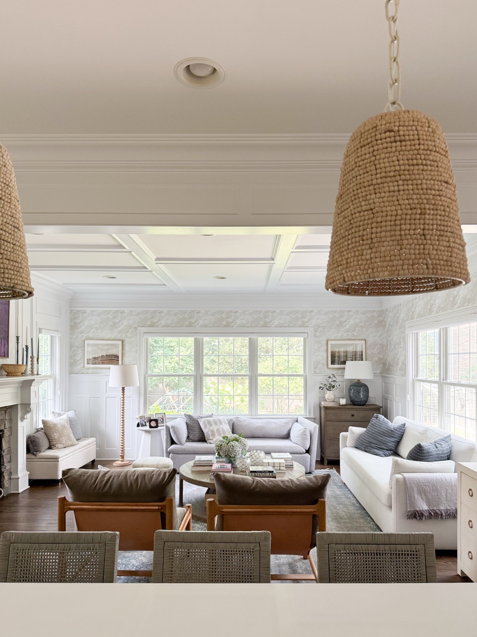 These beaded pendants are the third set that I hung in our kitchen since moving our home nearly ten years ago and i don’t see myself changing them anytime soon! They’ve been up for a few years now and I love them ✨

Statement lighting, kitchen lighting, living room inspo, kitchen inspo, fall decorating, living room, Serena & Lily, GIRLONTHEHUDSON, neutral home, modern coastal, minted art, cozy home,
peel-and-stick wallpaper 

#LTKHome #LTKSeasonal #LTKstorytime

#LTKHome #LTKSeasonal #LTKstorytime