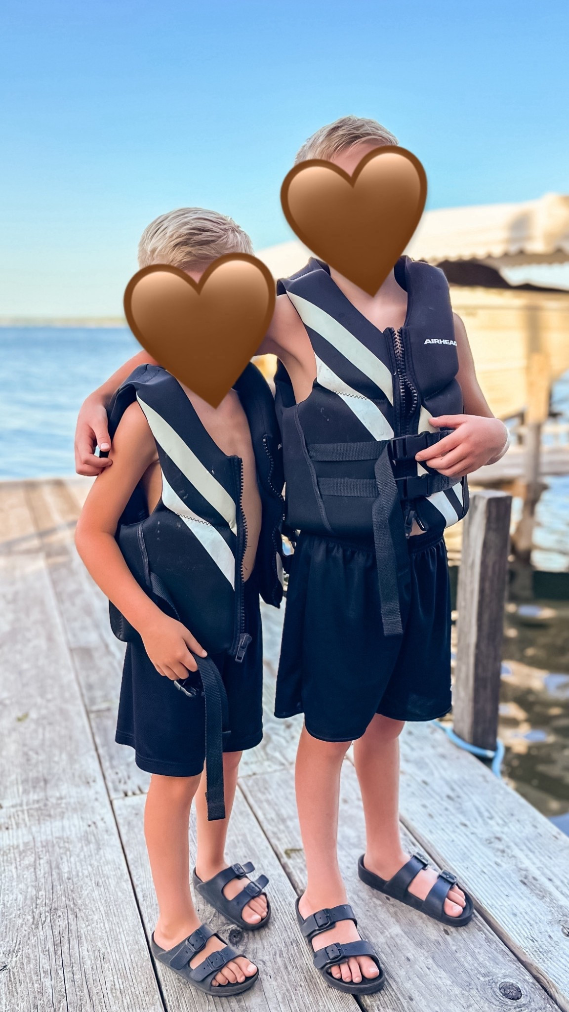Kid life jackets that we’ve loved for a couple years now. My boys wore them last year at ages 5/6 and are 6/7 now. Both wear a youth and it’s perfect with room to grow.

#LTKSummerEdit #LTKKids #LTKSwim