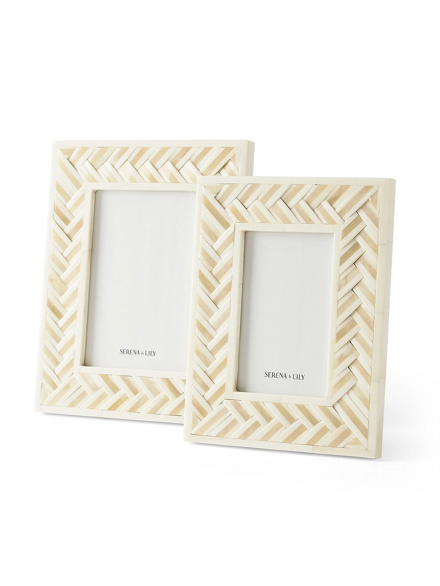 Chevron Bone Frame | Serena and Lily