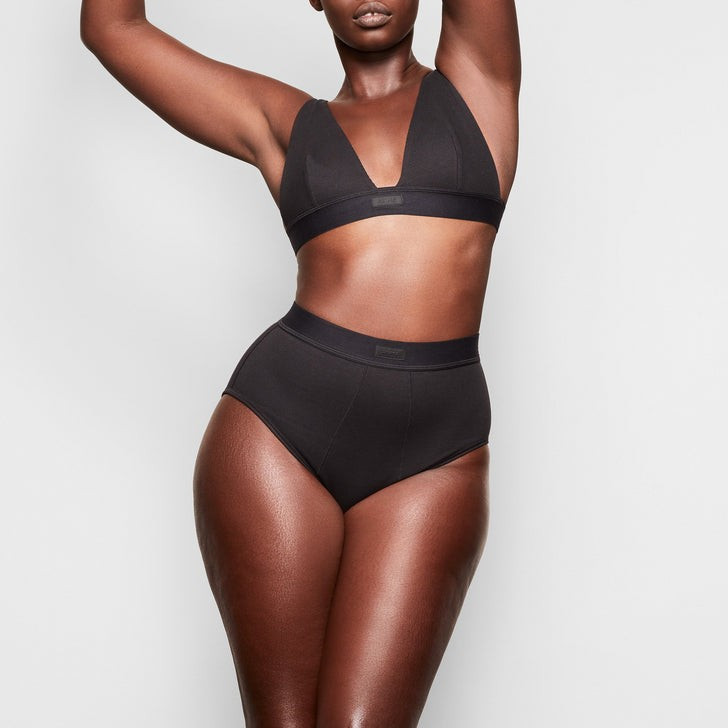 COTTON PLUNGE BRALETTE | SKIMS (US)