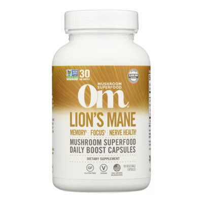 Om Mushroom Superfood Lion's Mane - 90 Capsules | Target