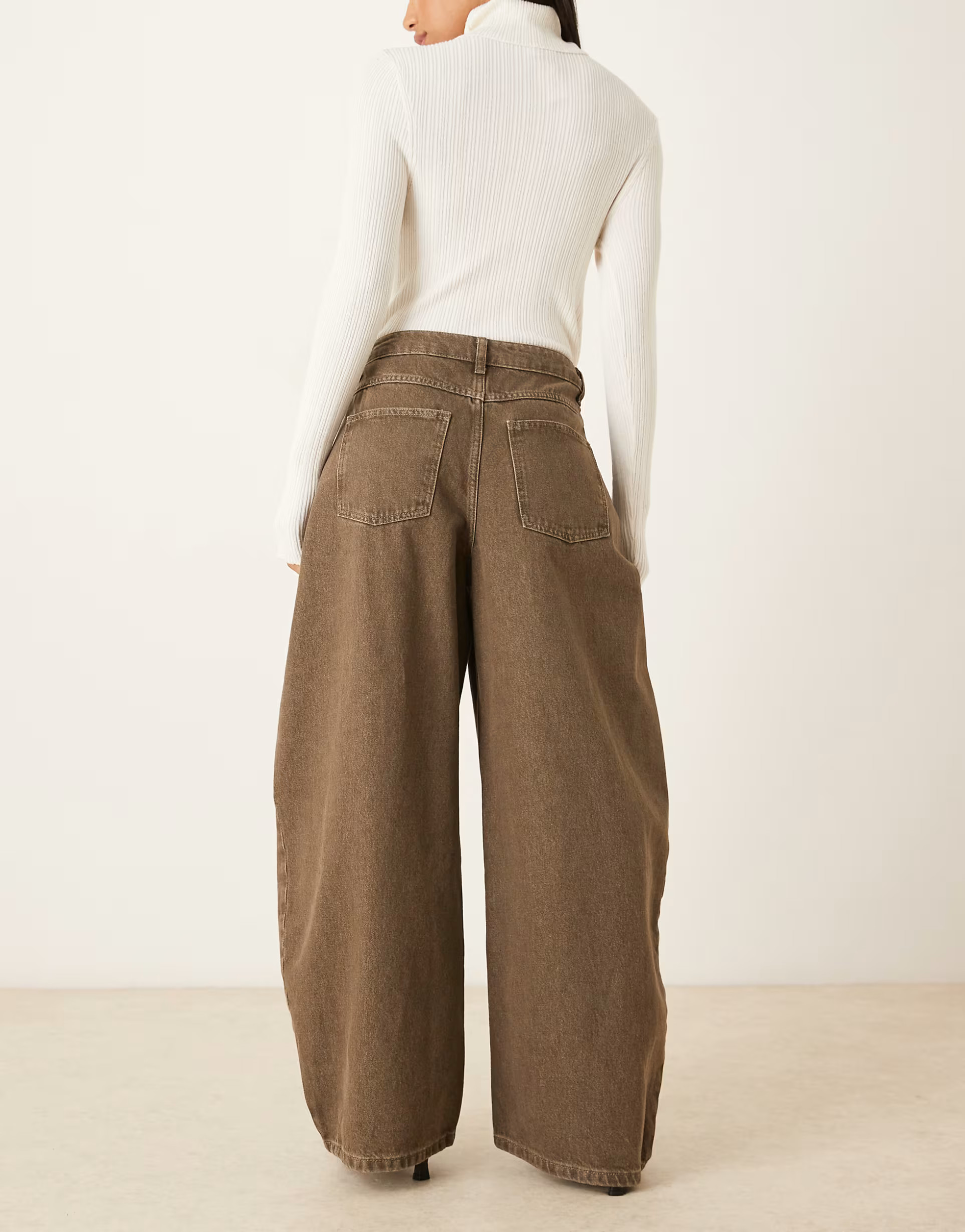ASOS DESIGN oversized barrel jean in olive green | ASOS | ASOS (Global)