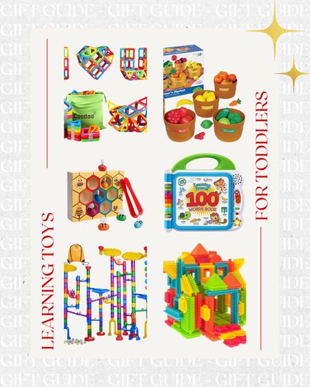 Learning toys for toddlers, Montessori, sorting, magma tiles, building, gift idea 

#LTKunder100 #LTKSeasonal #LTKkids